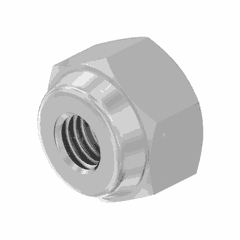 Nut 1/4-28 Hexagon Lock Zinc Plated