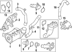 Engine Water Pump Outlet Pipe Plug - 2.5L