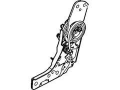 Folding Seat Latch Catch - Rear