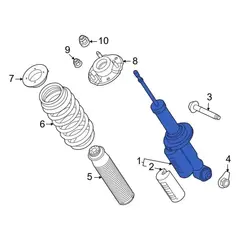 Shock Absorber - Rear (Black Diamond)