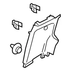 Body C-Pillar Trim Panel - Left, Inner (XL, XLT)