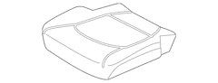 Seat Cover Cushion CUS <br>A that replaces the original equipment back and bottom Covers