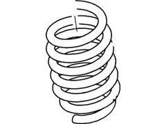 Coil Spring - Left, Front