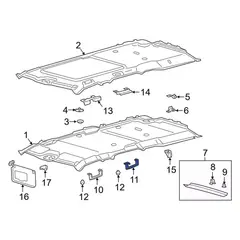 Interior Grab Bar Assist Handle - Left, Front, Rear (Cypress)