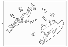Glove Box Compartment Side - Passenger