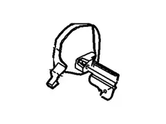 Shield Seat Back Recliner Adjustment Mechanism Cover - Front, Passenger