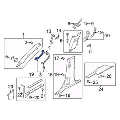 Interior Grab Bar Assist Handle - Right
