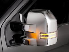 Chrome Dual Sail Mirror Caps w/ Trailer Tow Mirrors