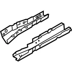 Floor Sidemember Rail end - Right, Rear, Center