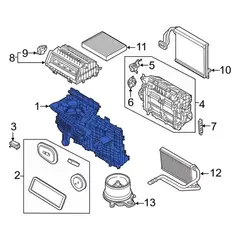 Housing Air Conditioning (A/C) Evaporator Core and Case