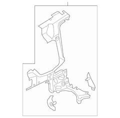 Quarter Panel Reinforcement Wheelhouse - Right, Inner