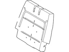 Seat Back Cushion Pad - Left, Rear