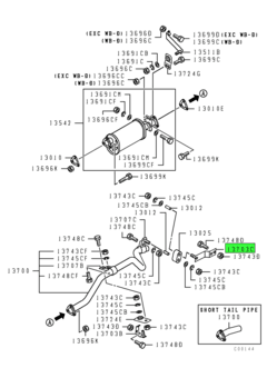 BRACKET,EXHAUST TAIL PIPE CLAMP 1