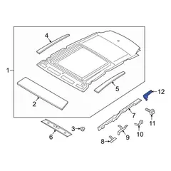 Roof Side Rail Reinforcement - Right, Inner