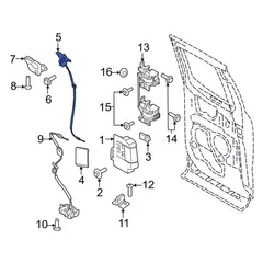 Door Latch Lock Actuator Motor - Right, Rear, Lower