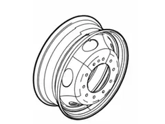 Wheel 6.0 X 19.5 -White