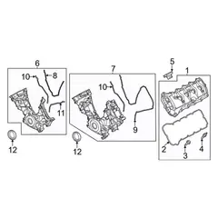 Engine Timing Cover Gasket <br>Gasket for Side seal Power Inverter #1 -