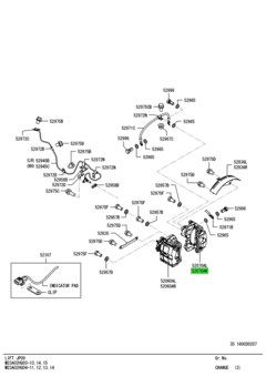 CALIPER & PAD ASSY,RR BRAKE,RR RH 1