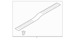 Door Sill Plate Scuff Body Panel Trim - Left, Rear
