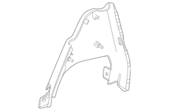 Seat Hinge Cover - Right, Rear