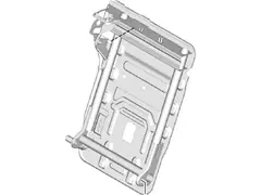 Seat Back Frame Retaining - Right, Rear