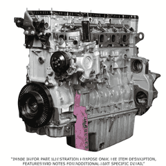 Long Block 3/4 Engine Closed Coolant Port DD16
