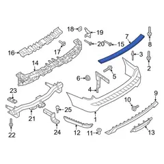 Bumper Step Pad Cover - Rear