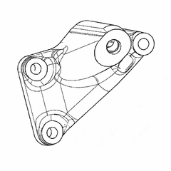 Right Hand Front Engine Support Bracket for CL6 DD16 EPA07 / EPA10