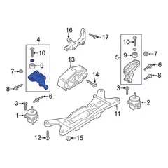 Bracket Mount Support Engine <br>Engine Motor Side 2.3 LITER - Right, Front, Lower
