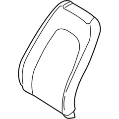 Seat Back Cushion Cover - Left, Front