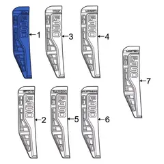 Fender Emblem Name Plate - Right, Front