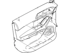 Door Interior Trim Panel - Right, Front, Lower (Limited)