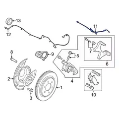 Brake Hydraulic Hose - Rear