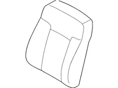 Seat Back Cushion Cover - Right, Front