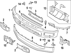 Bumper Trim Molding - Left, Front