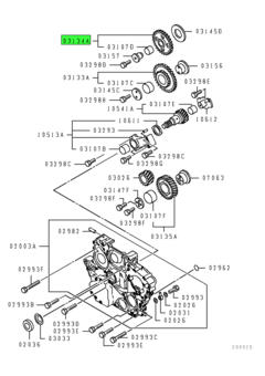 GEAR ASSY,CAM IDLER 2ND 1