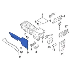Console Panel molding Instrument <br>Panel used for the - Right, Outer