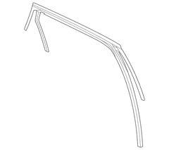 Window Channel Track - Left, Rear