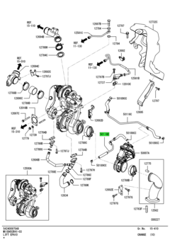 PIPE,EXHAUST BRAKE WATER 1