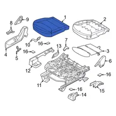 Cover Seat Cushion - Right, Front