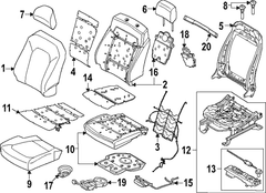 Seat Cover Cushion - Right, Front (Raptor Series)