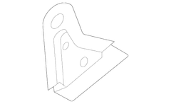 Seat Track Support Bracket Retainer Back Hinge - Left, Rear, Center