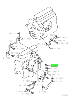 GASKET,T/C OIL RETURN TUBE 1