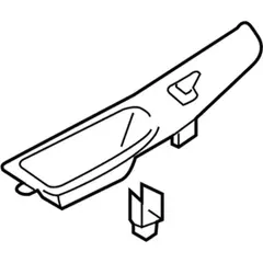 Door Window Switch Bezel Housing Interior Handle Trim - Right, Rear (LX)