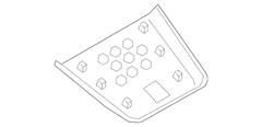 Panel Trim <br>Instrument Cover Extension Instrument Opening finish - Front, Lower, Outer