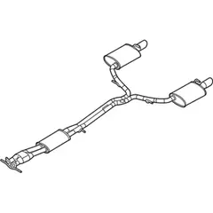 Exhaust Muffler Converter - 3.5L