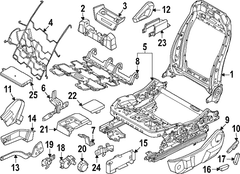 Damper Headrest Bracket Kit Seat <br>A component that facilitates the mounting of - Left, Right, Front