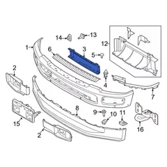 Bumper Trim Molding - Front, Driver