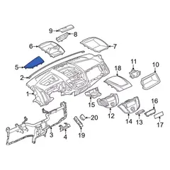 Instrument Panel Storage Compartment Finish Insert