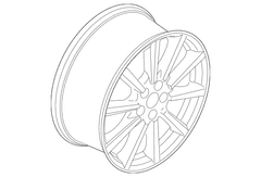 Wheel Rim 8 X 19 Prem Painted